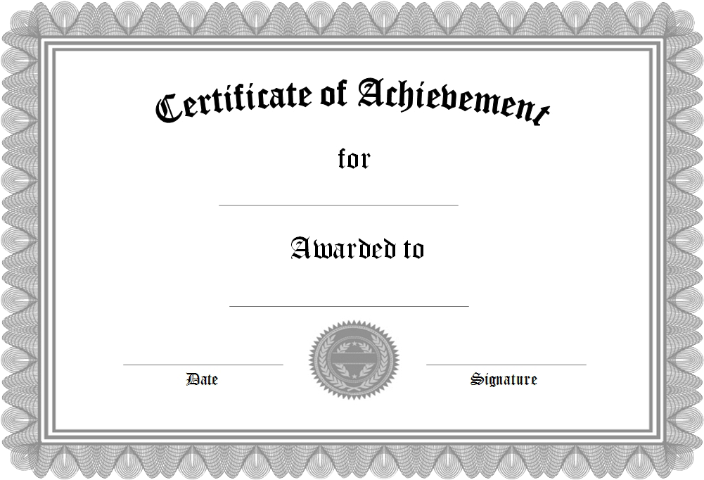 Certificate Template Png Transparent Image 1 - Transparent Certificate (1040x720), Png Download