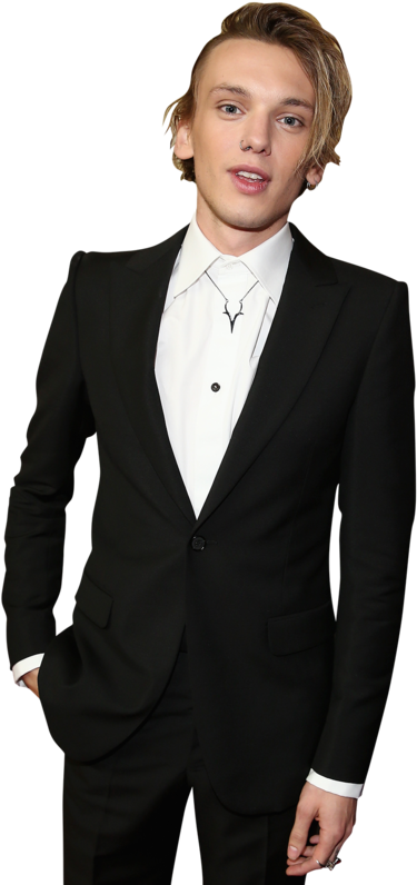 Jamie Campbell Bower On Mortal Instruments, Unrealistically - Tuxedo (330x412), Png Download
