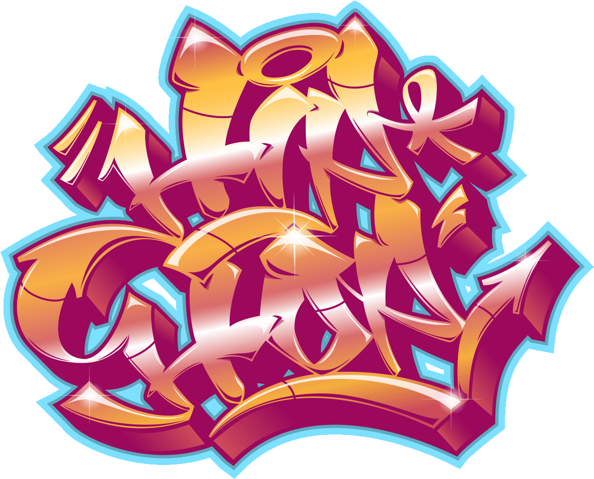 Sticker Graffiti Hiphop Design Ambiance Sticker Col - Graffiti Hip Hop (1200x1200), Png Download