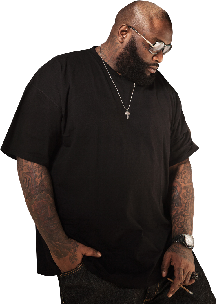 Hey, You Can Hate On His Weight, But He Knows How - Rick Ross Reebok (776x1056), Png Download