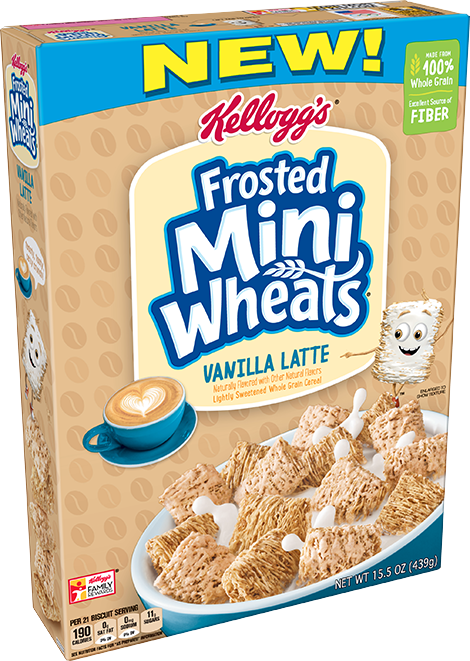 Frosted Mini Wheats Vanilla Latte (470x661), Png Download