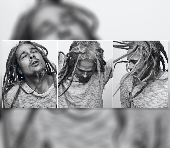Brad Pitt Hot Actor Dreadlocks Bw 24x18 Print Poster (1140x640), Png Download