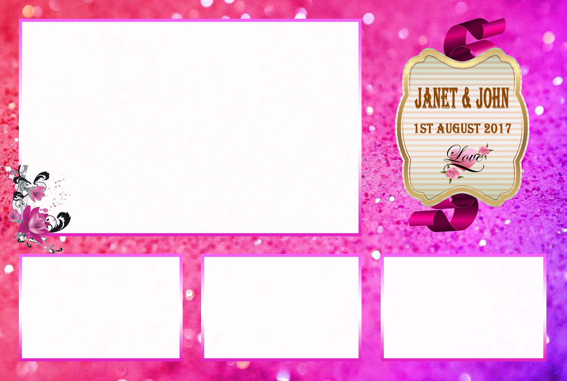 Pink Sparkles - Paper (1844x1240), Png Download