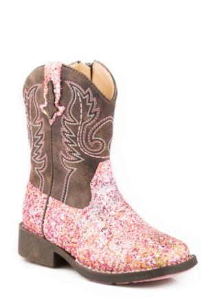 Ariat Glitter Aztec - Glitter Cowboy Boots Toddler (480x480), Png Download
