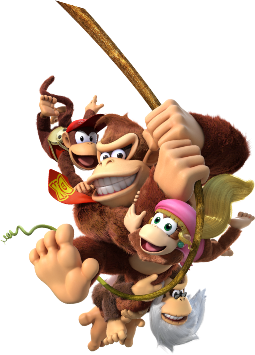 Donkey Kong Country: Tropical Freeze [pre-owned] Wii (673x771), Png Download