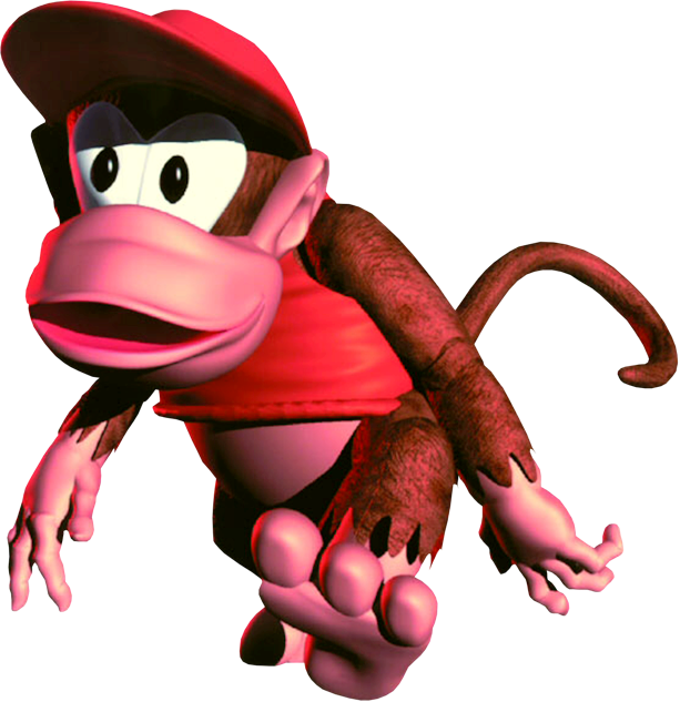 Diddy Kong Donkey Kong Country (613x633), Png Download