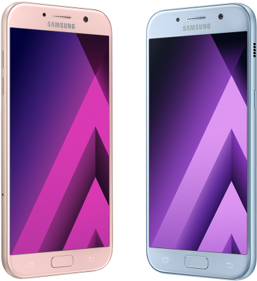Samsung's Galaxy A Series Now Available In Blue Mist - Samsung Galaxy A5 (2017) 32gb [blue] Sim Unlocked (400x425), Png Download