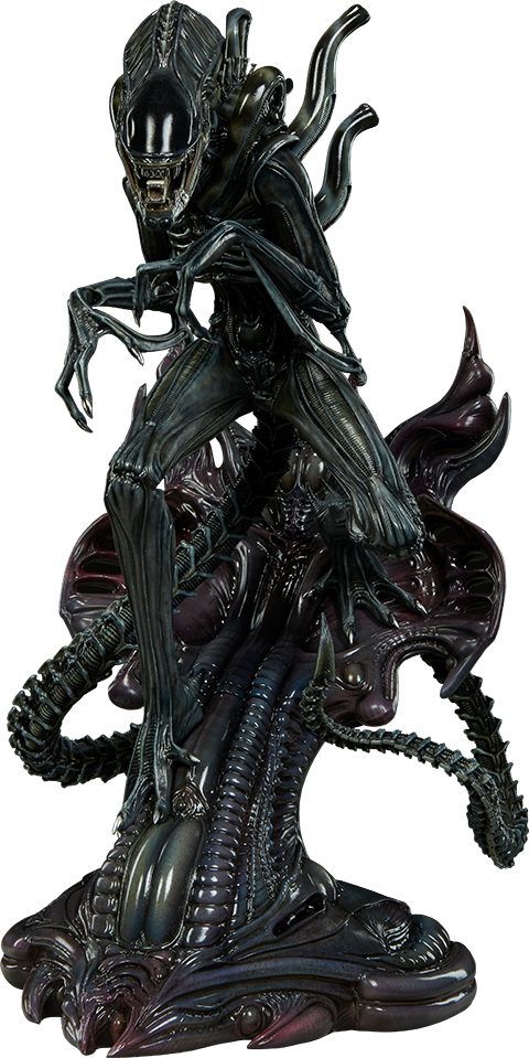 Alien Warrior Statue - Aliens Statue Alien Warrior 44 Cm (480x959), Png Download
