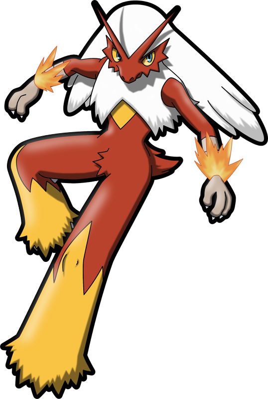 Pokemon Blaziken Is A Fictional Character Of Humans - Blaziken Png (538x800), Png Download