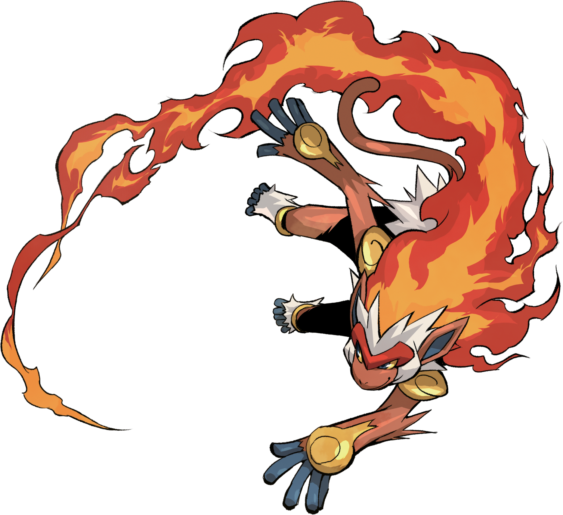 392infernape Pokemon Conquest - Pokemon Infernape Png (1871x1710), Png Download