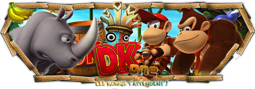 [dk'one] Armurerie De Funky Kong - Donkey Kong Country Returns Tiki (889x312), Png Download