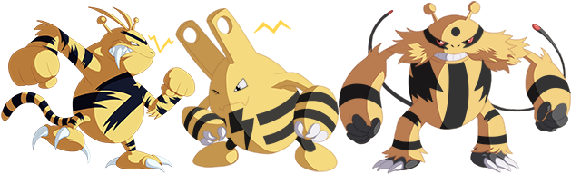 Picture - Electivire Cute (639x195), Png Download