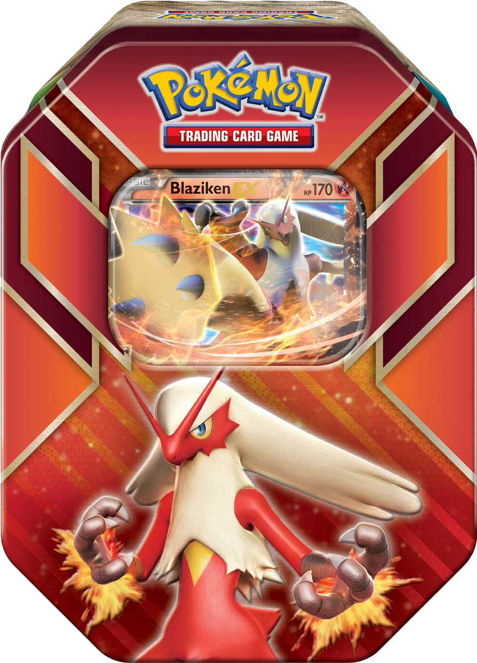 Hoenn Power Tin - Pokemon Hoenn Power Blaziken-ex Collector Tin (1500x1500), Png Download