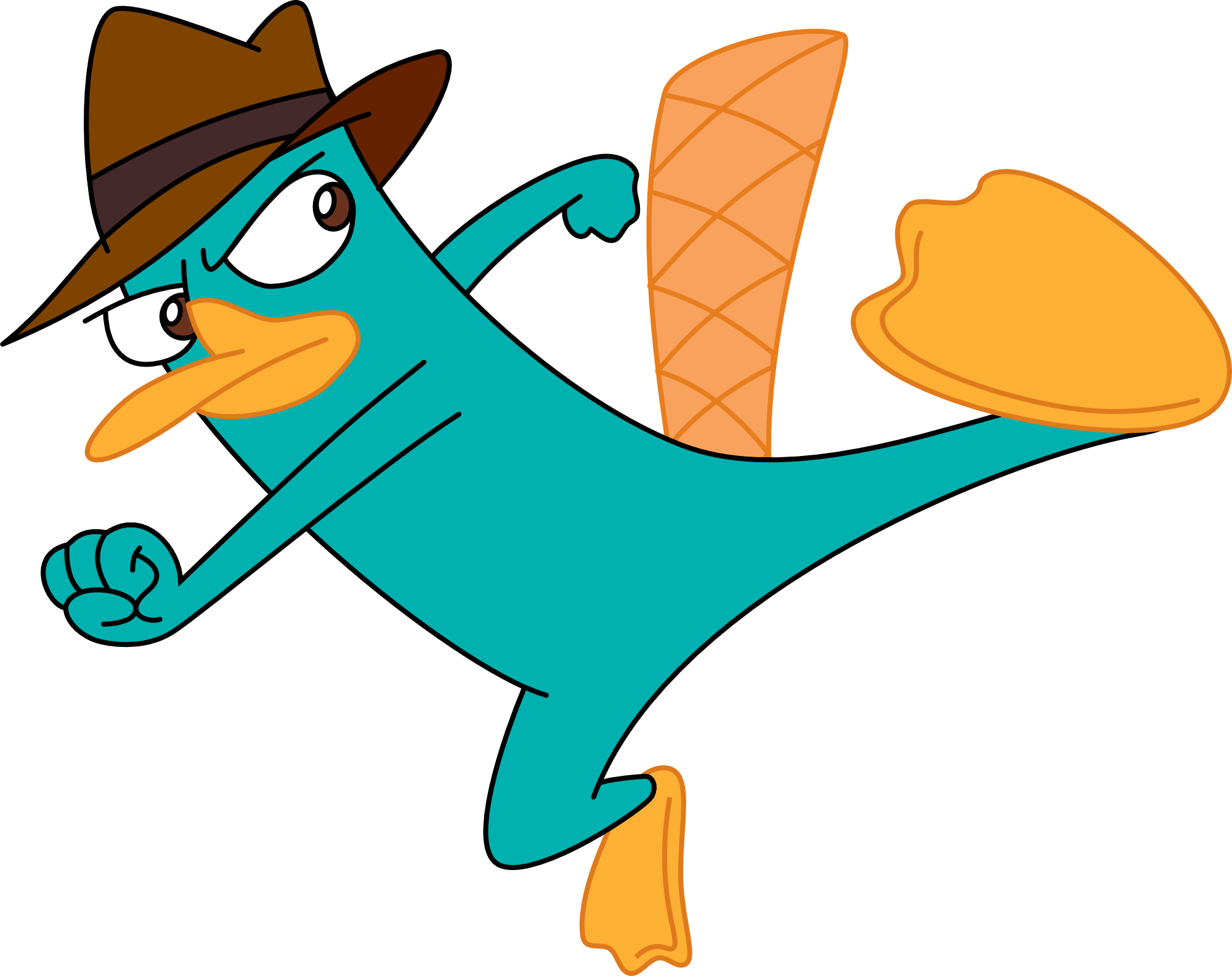 Perry The Platypus - Phineas & Ferb Perry (2000x1584), Png Download