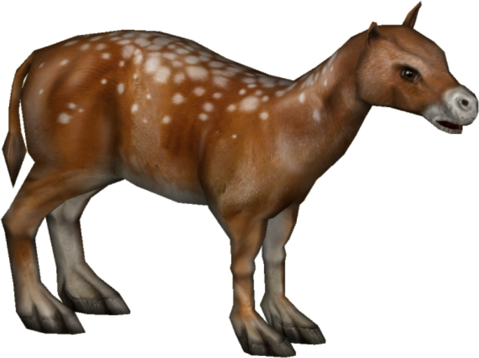 Eohippus - Mustang Horse (1024x1024), Png Download