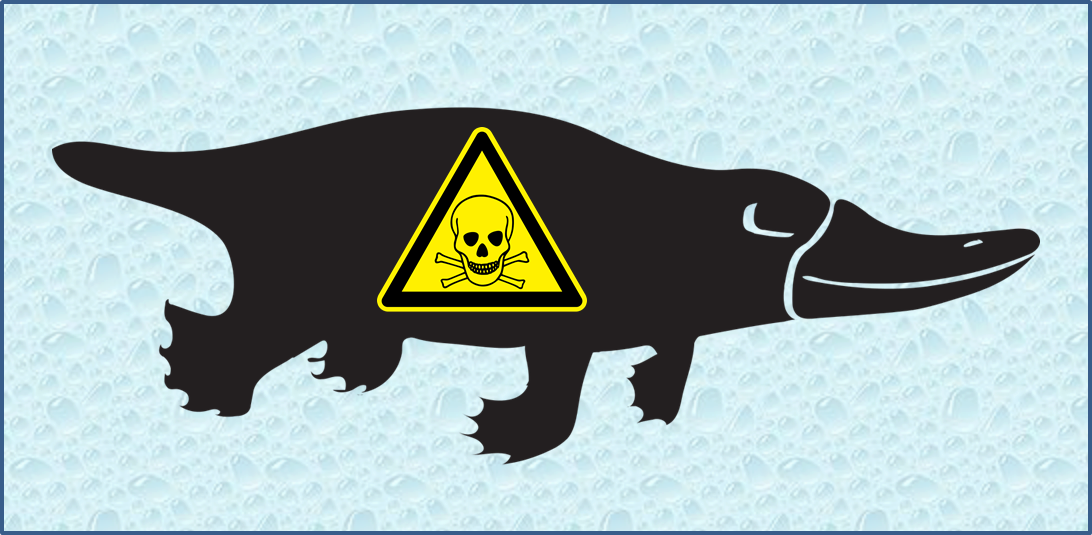 Did You Know That Platypuses Are Venomous How Cool - Toxic Symbol (1092x535), Png Download