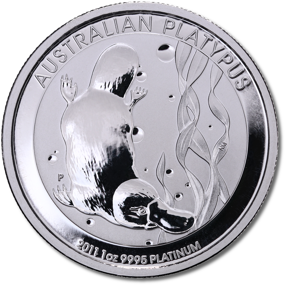 1 Oz Platypus Platinum Coin - Wikimedia Commons (1000x1003), Png Download