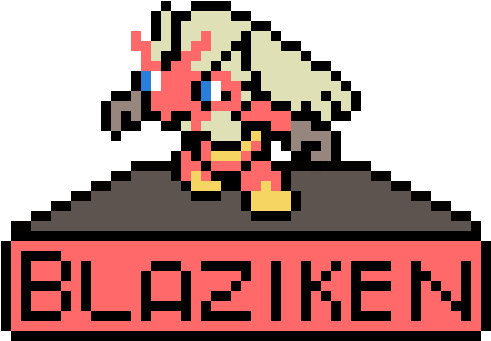 Blaziken - Illustration (490x350), Png Download