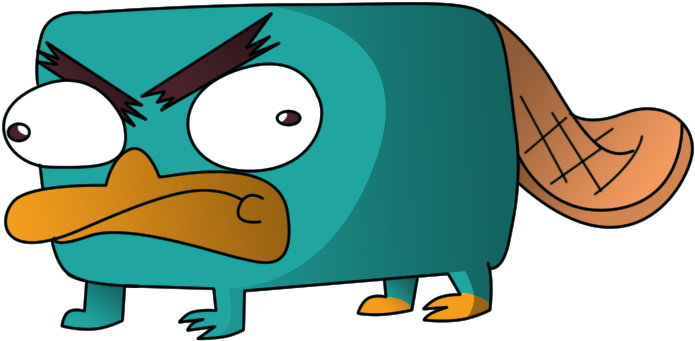 Free Platypus Pictures Cartoon - Angry Perry The Platypus (741x395), Png Download