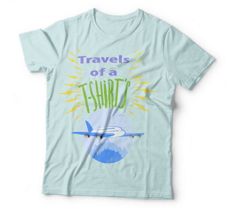 Travels Of A T-shirt - T Shirt Designs (800x760), Png Download