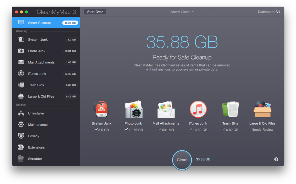 Cleanmymac Pro Tools - Clean My Mac 3 (1000x623), Png Download