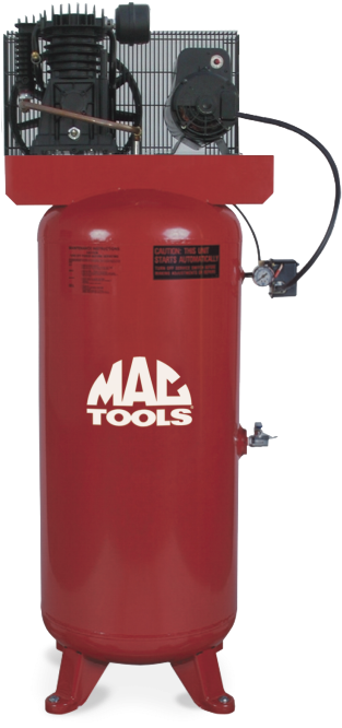 Mac Two Stage Medium Duty Air Compressor $2,177 Impact - Table Throw (2' X 4') Quantity(1) (341x667), Png Download