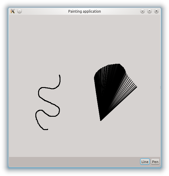 Current State Of The Painting Application - Gtk Paint (584x607), Png Download