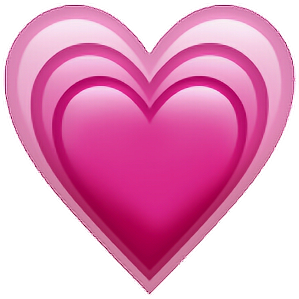 Heart Emoji Iphone Emojiip Pink Sticker Png Tumblr - Growing Pink Heart Emoji (1024x1024), Png Download