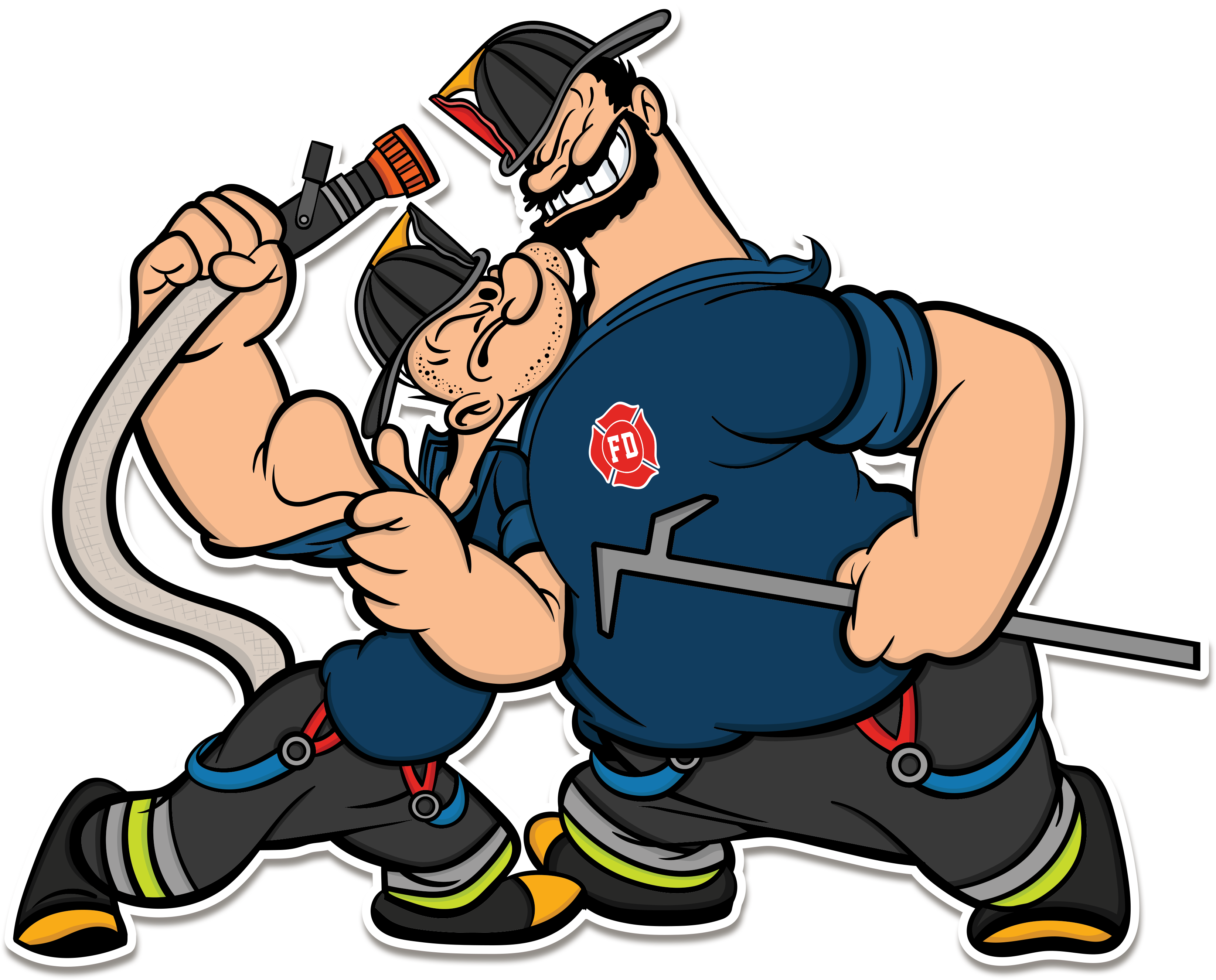 Popeye Vs Brutus Decal - Brutus And Popeye (3500x4000), Png Download