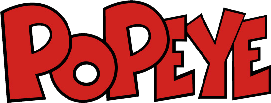 Popeye - Popeye The Sailor Man Title (599x269), Png Download