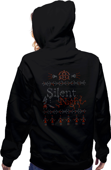 Silent Hill Ugly Halloween Sweater - Silent Night 8bit Classic T-shirt (650x650), Png Download