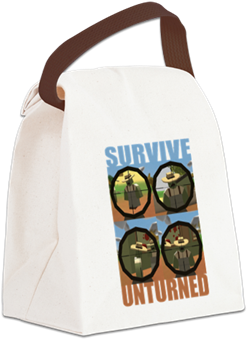Survive Unturned Canvas Lunch Bag - "ecobags Lunch Bag Recycled Cotton (350x350), Png Download