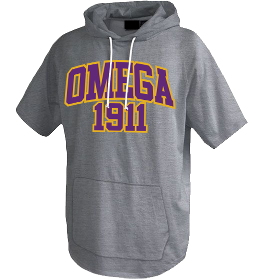 Omega Psi Phi Short Sleeve Trainer Hoodie - T-shirt (558x558), Png Download