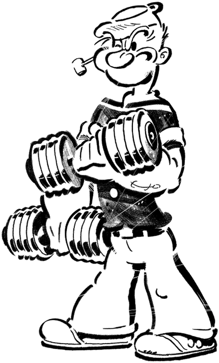 The Copywriting Played Up The Engaging Fun Of Popeye's - Illustration (544x767), Png Download