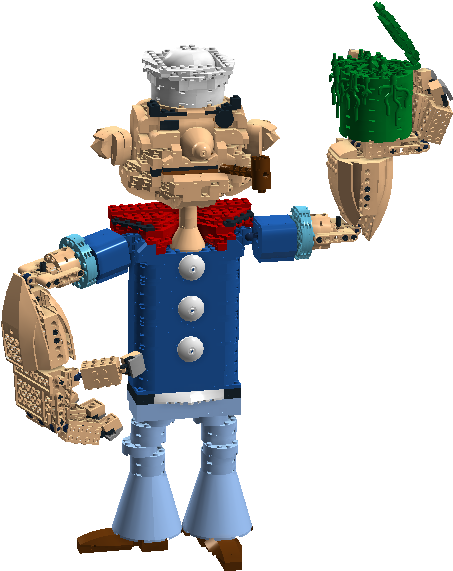 Popeye - Action Figure (1366x630), Png Download