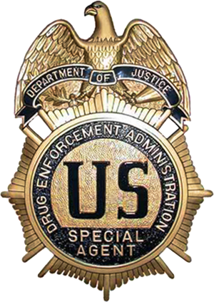 Dea Badge C - Drug Enforcement Administration Badge (300x424), Png Download