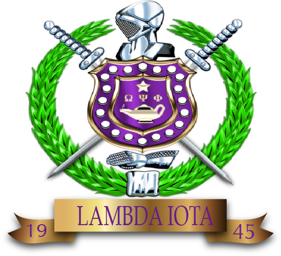 Omega Psi Phi Shield Png Black And White Download - Omega Psi Phi (586x526), Png Download