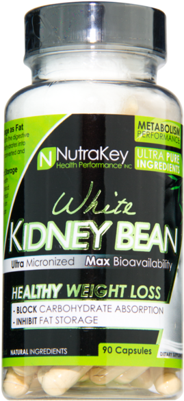 White Kidney Bean - Nutrakey Yohimbine Hcl - 90 Capsules (600x600), Png Download