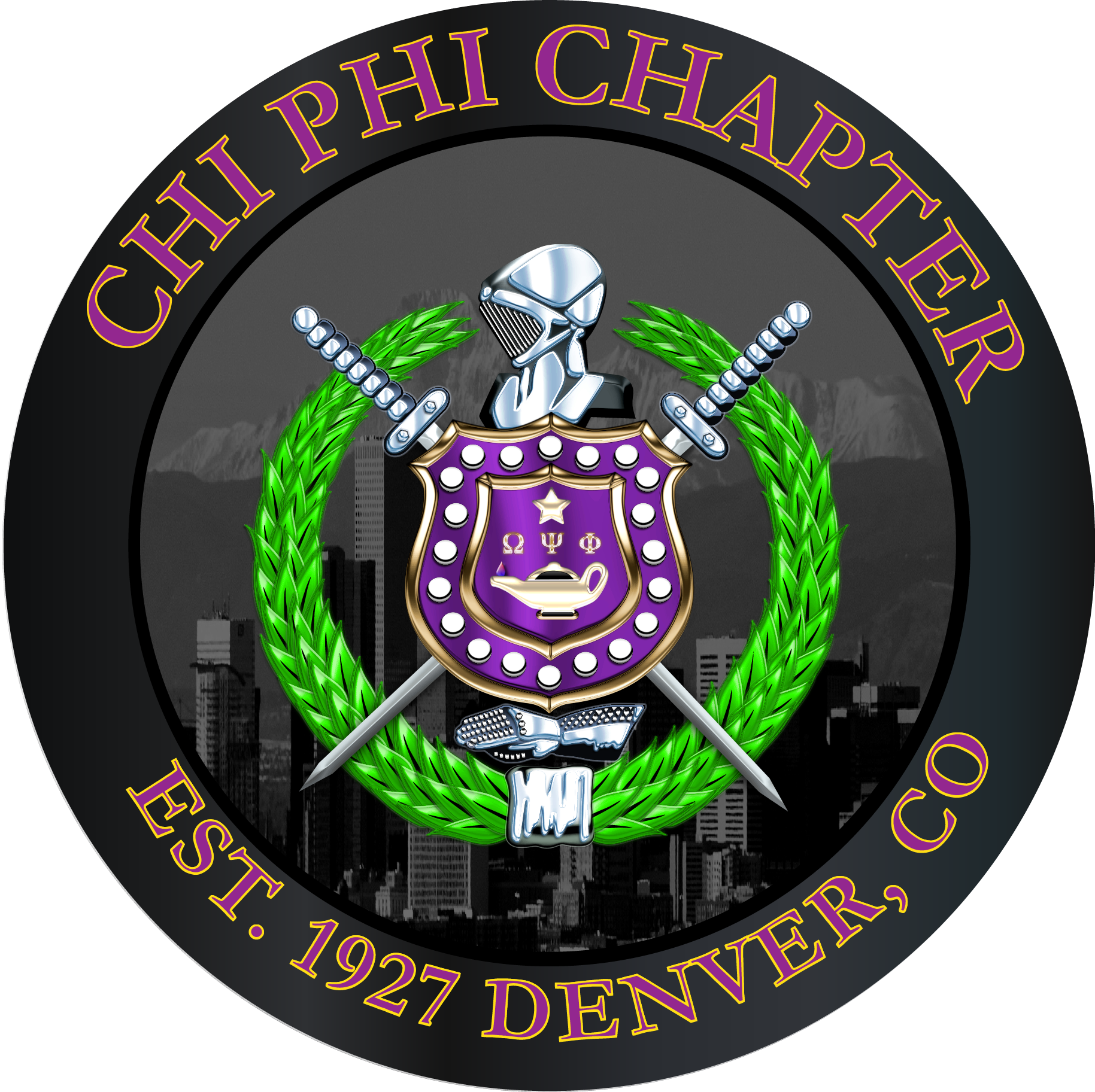 Chi Phi Chapter Of Omega Psi Phi Fraternity, Inc - Omega Psi Phi (1829x1825), Png Download