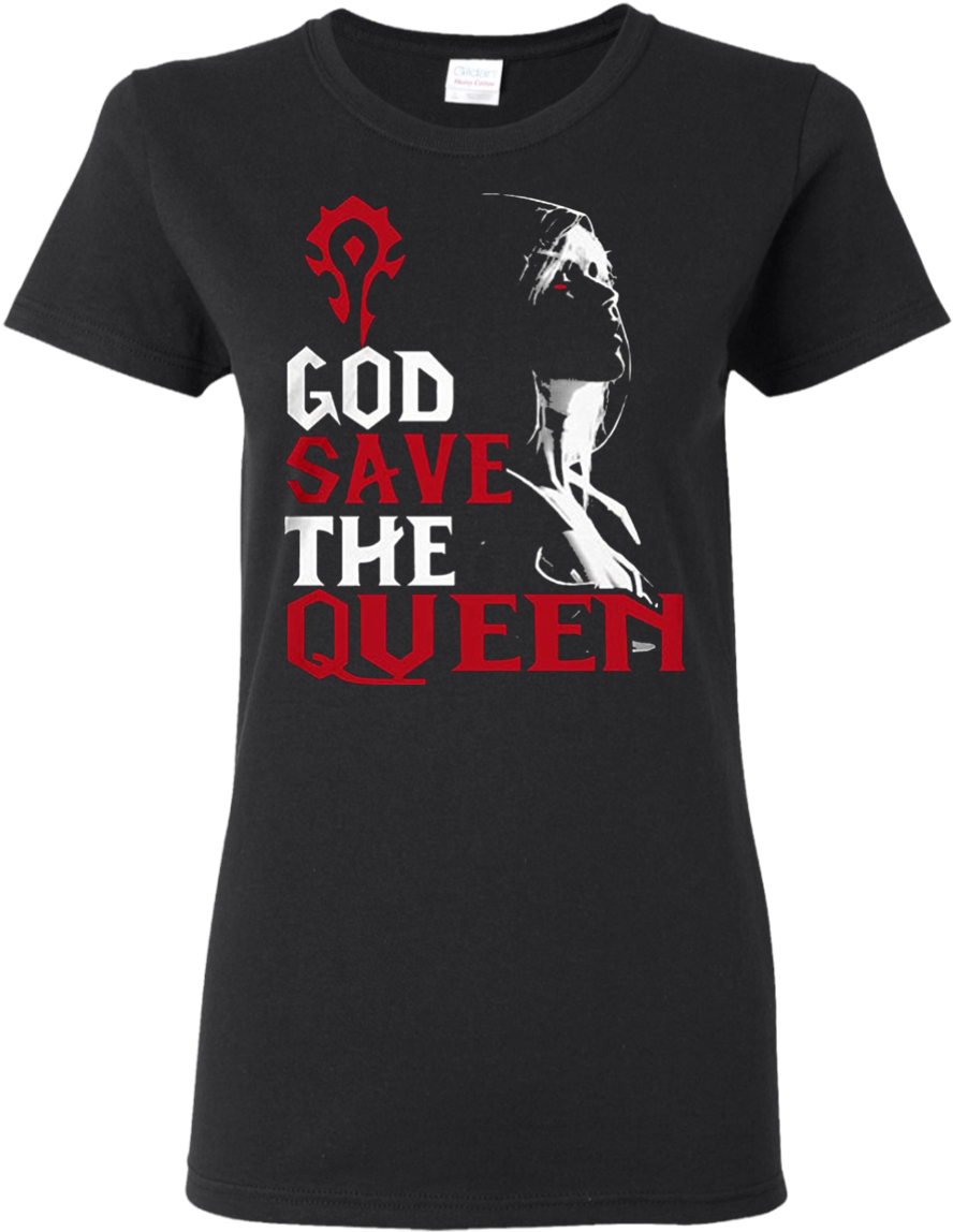 God Save The Queen T Shirt Sylvanas Windrunner Wow - God Save The Queen Sylvanas (1155x1155), Png Download
