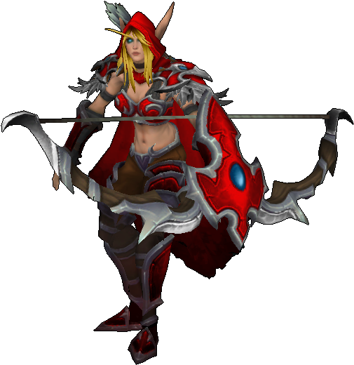 Add Media Report Rss Sylvana Wip - Warcraft 3 Transparent (549x657), Png Download