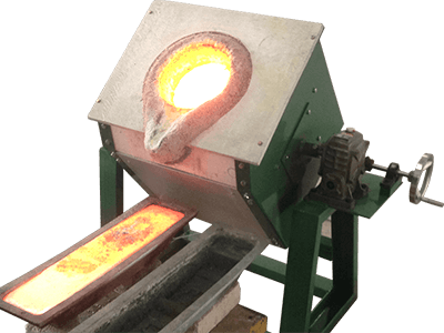 Manual Tilting Metal Melting Furnace - Metal Melting Furnace (400x300), Png Download