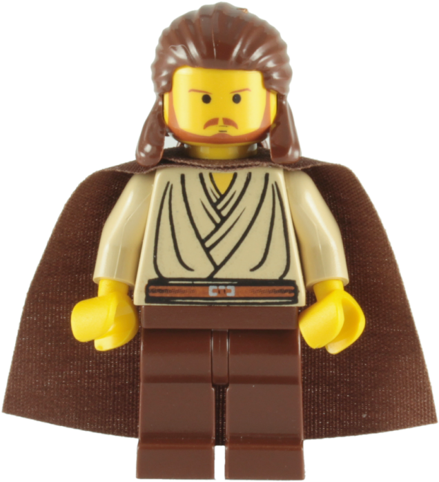 Lego Qui-gon Jinn Minifigure - Lego Star Wars Qui Gon (700x700), Png Download