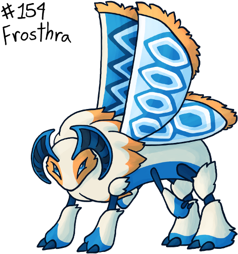 Gotta Popkas, They Leave A Shimmering Trail Of Ice - Pokemon Uranium Frosthra (500x500), Png Download