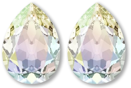 Made With Swarovski Crystal - Bridesmaid Jewelry Set Orchid Flower Earrings Lavender (576x288), Png Download