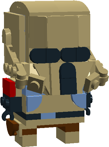 Scarif - Brickheadz Star Wars Clone (1120x600), Png Download