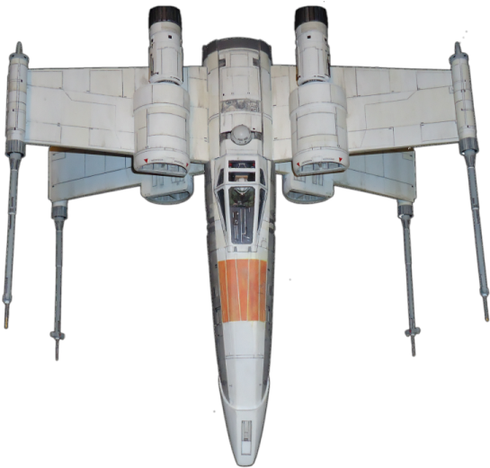 And I Must Say, I Have Been Looking For A Decent Dorsal - Cartoon X Wing Top View (600x533), Png Download