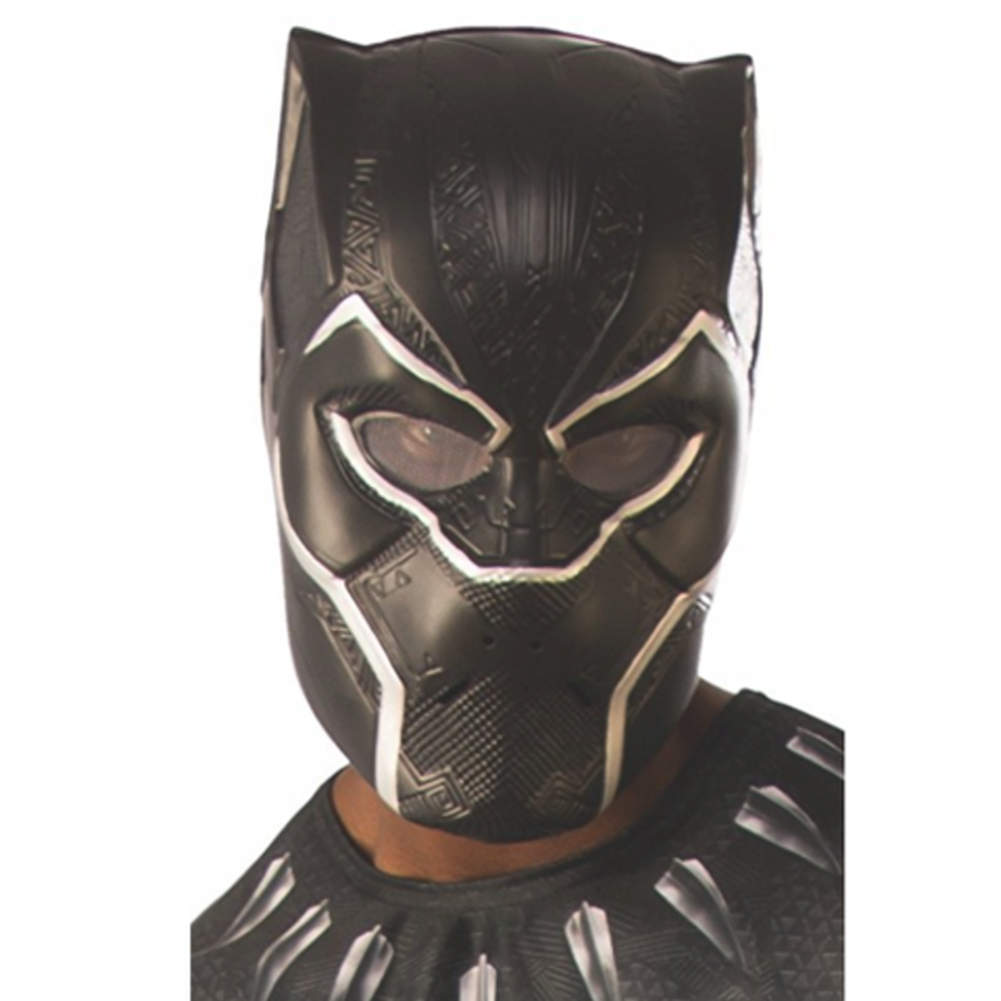 Black Panther Adult 1/2 Mask - Black Panther Mask (1000x1231), Png Download