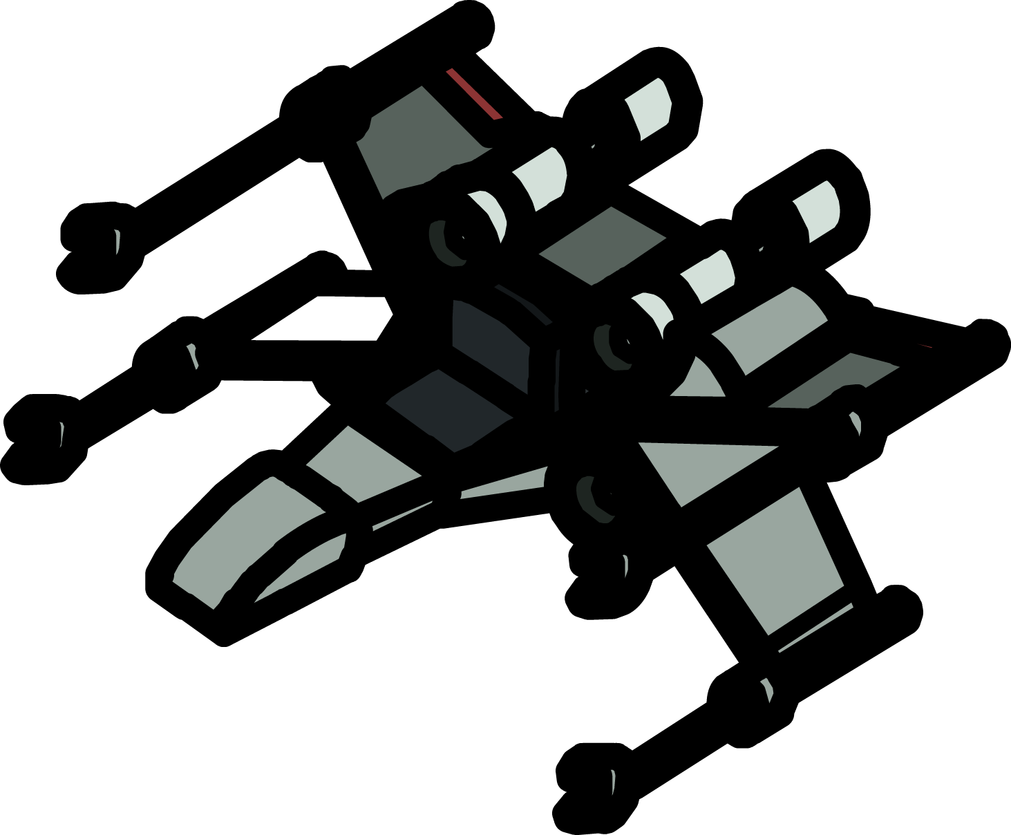Banner Library Stock X Wing Chair Club Penguin Wiki - X Wing Icon (1463x1208), Png Download