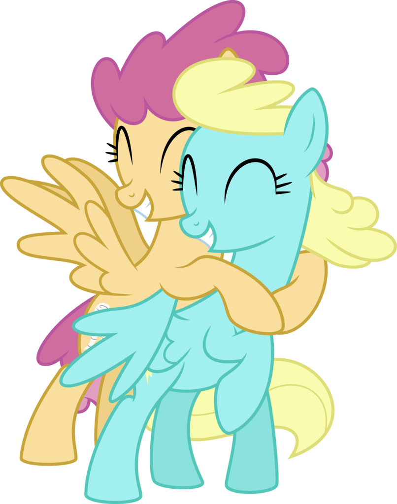 Curvesandlines, Background Pony, Dizzy Twister, Duo, - Pony Hug (806x1024), Png Download